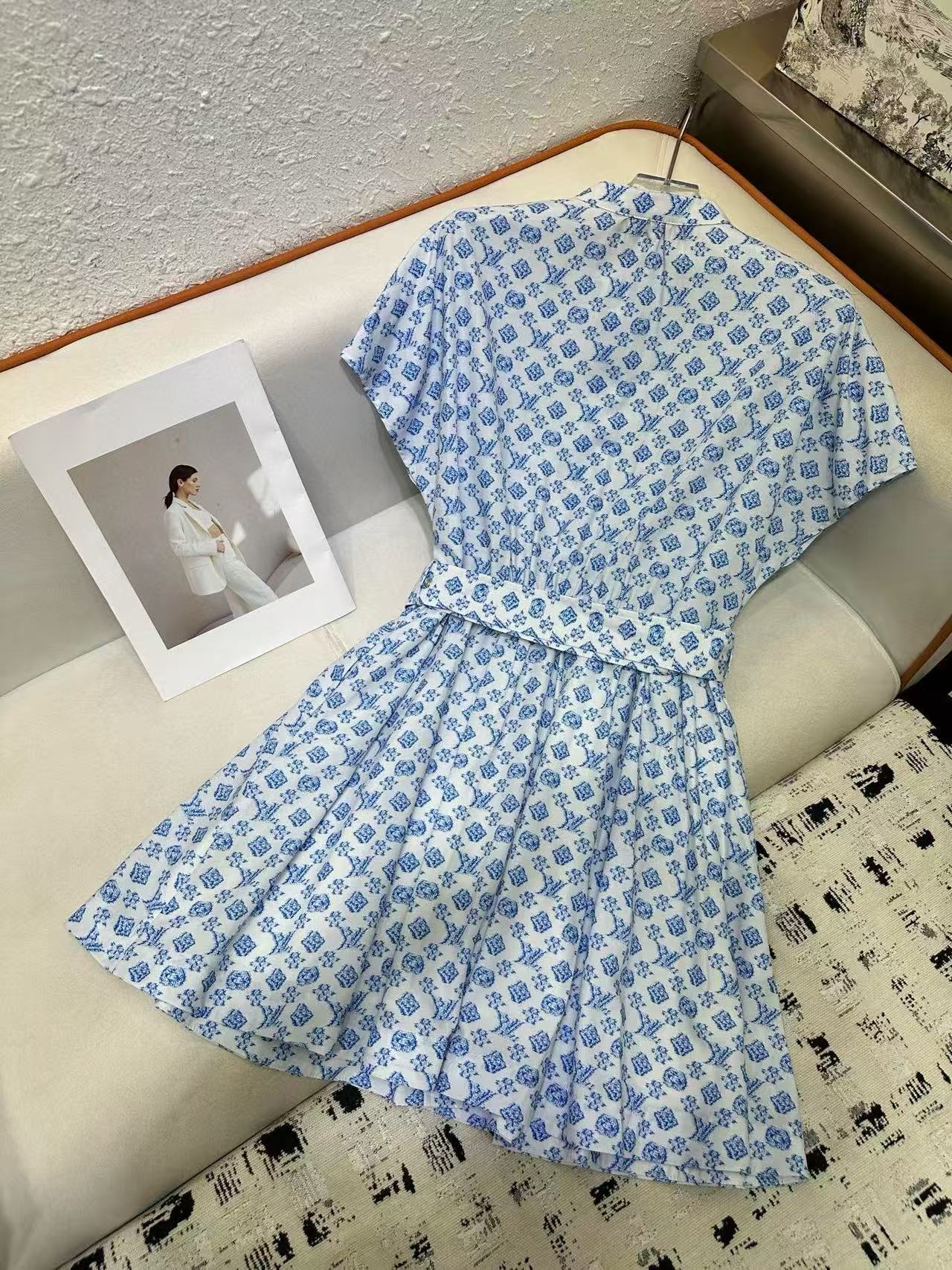 LVの高品質プリントドレス【50％割引+送料無料】