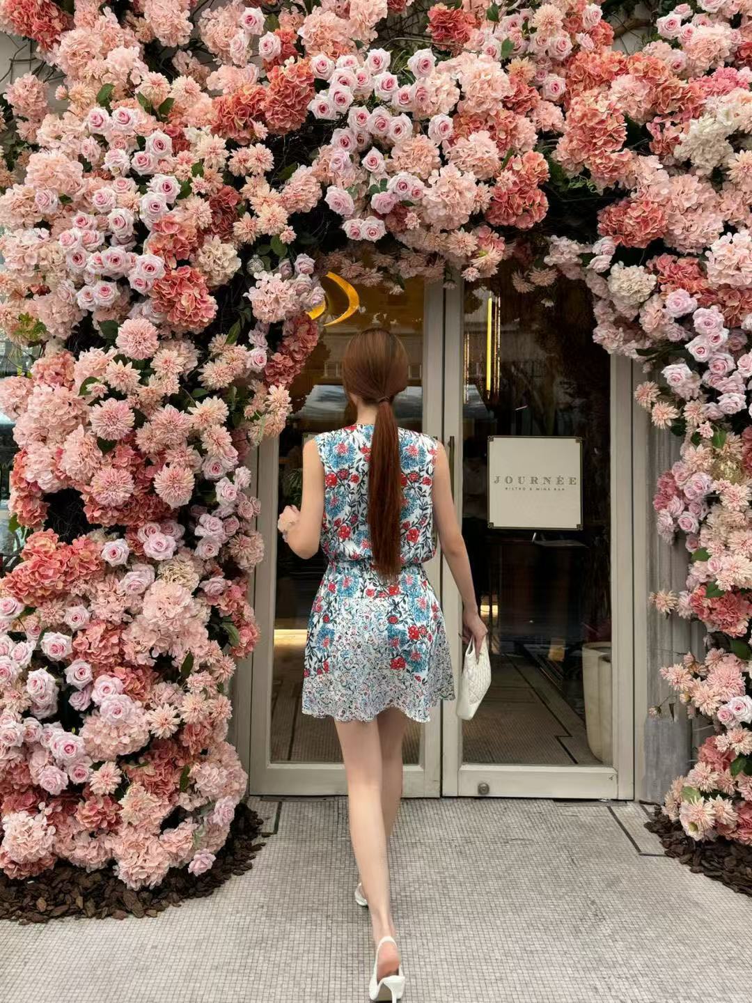 LVプリントジッパーベストドレス【50％割引+送料無料】