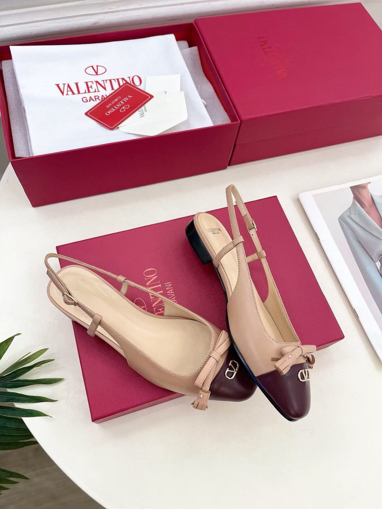 VALENT1NO 高品質カラーマッチングフラットシューズ【50％割引+送料無料】