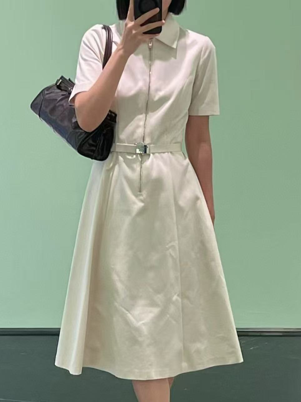 PR4DA ラペルジッパードレス【50％割引+送料無料】