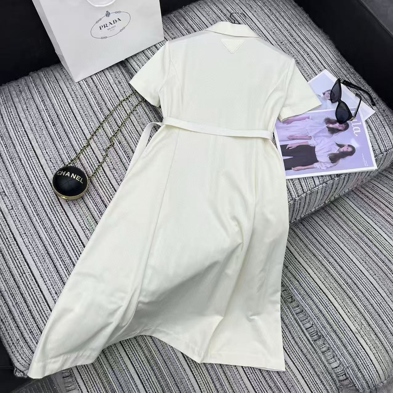 PR4DA ラペルジッパードレス【50％割引+送料無料】