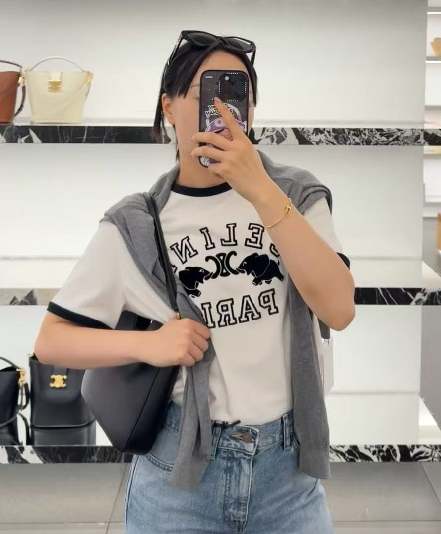 CEL1NE エレファントレターTシャツ【50％割引+送料無料】