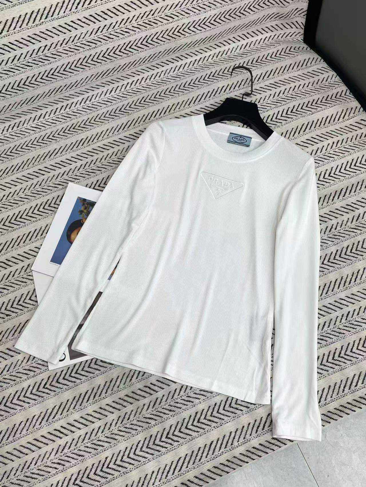 PR4DA 刺繍レタリング 長袖Tシャツ【50％割引+送料無料】