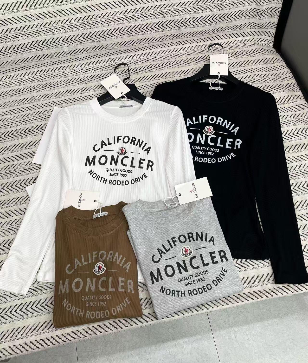 MONCLER レタリング 長袖Tシャツ【50％割引+送料無料】