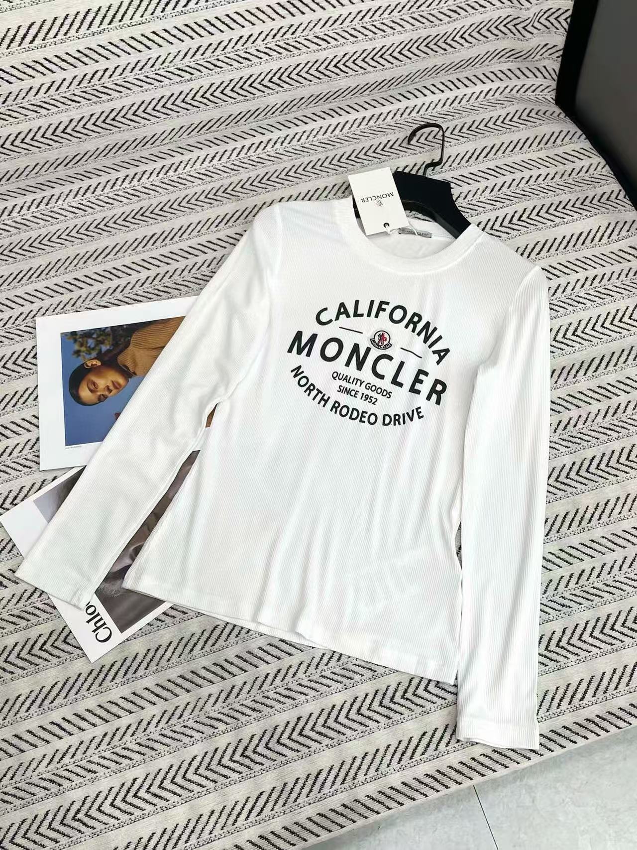 MONCLER レタリング 長袖Tシャツ【50%割引+送料無料】