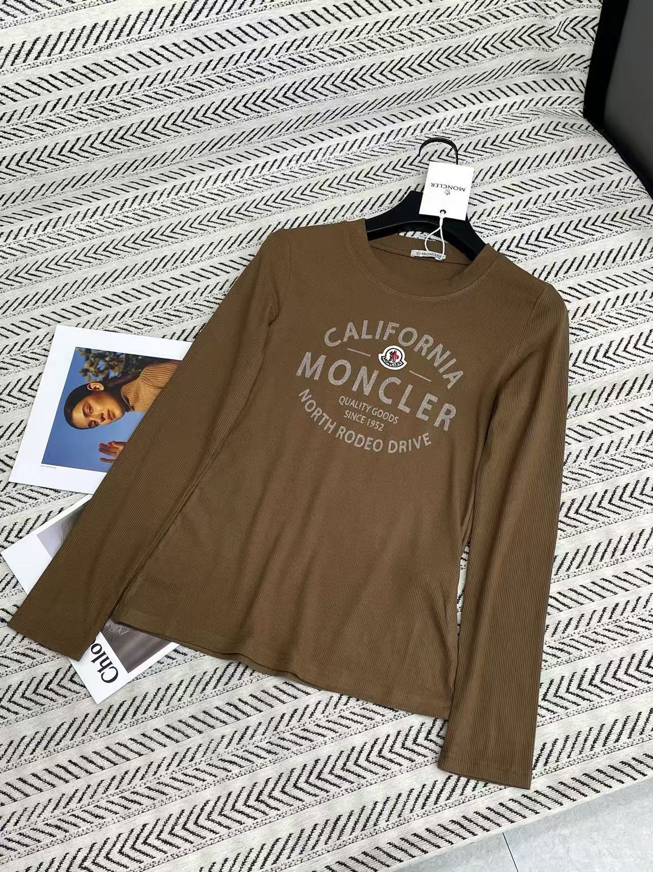 MONCLER レタリング 長袖Tシャツ【50%割引+送料無料】