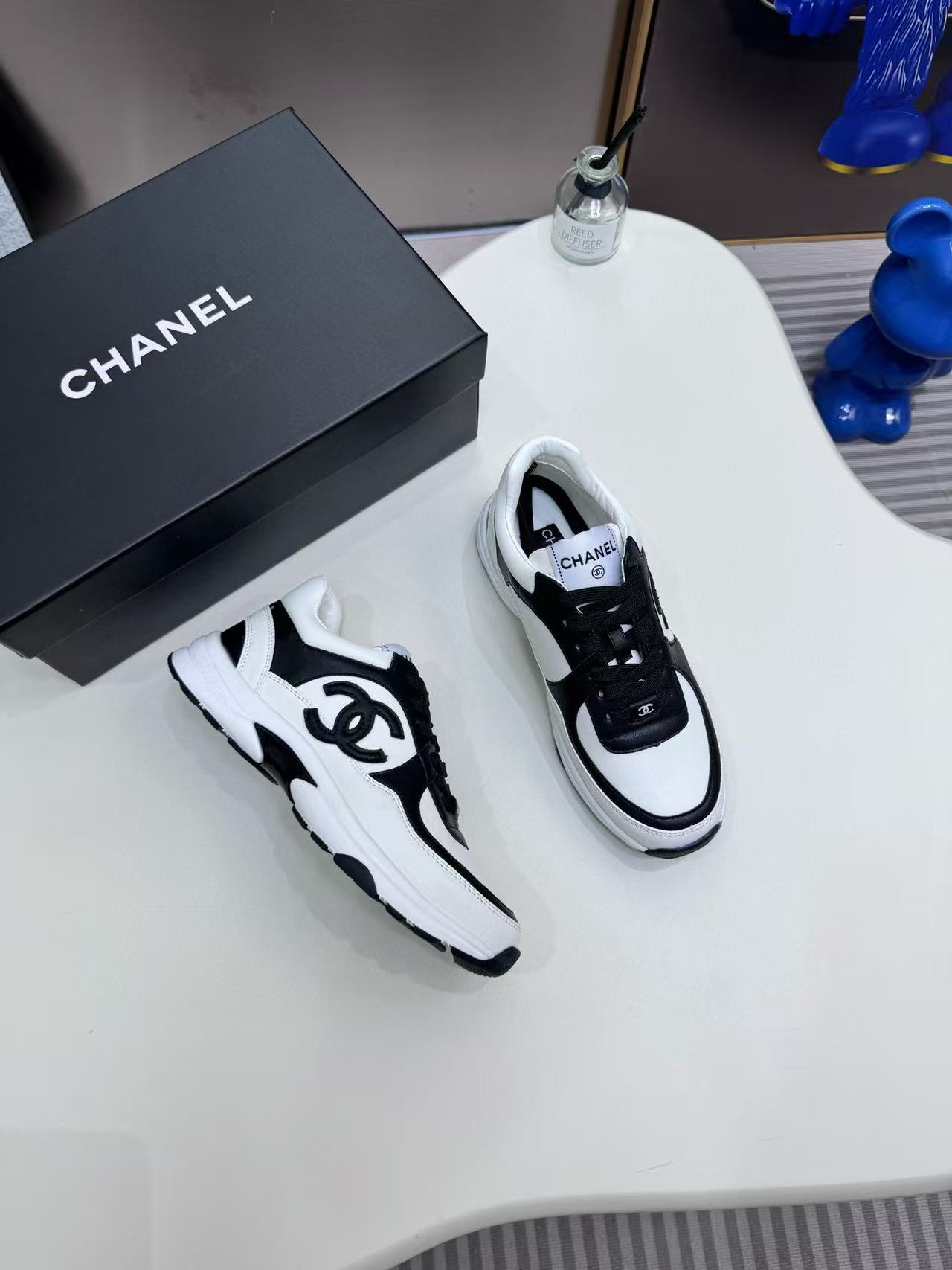 CHANE 1 ダブルCパンダカジュアルシューズ【50％割引+送料無料】