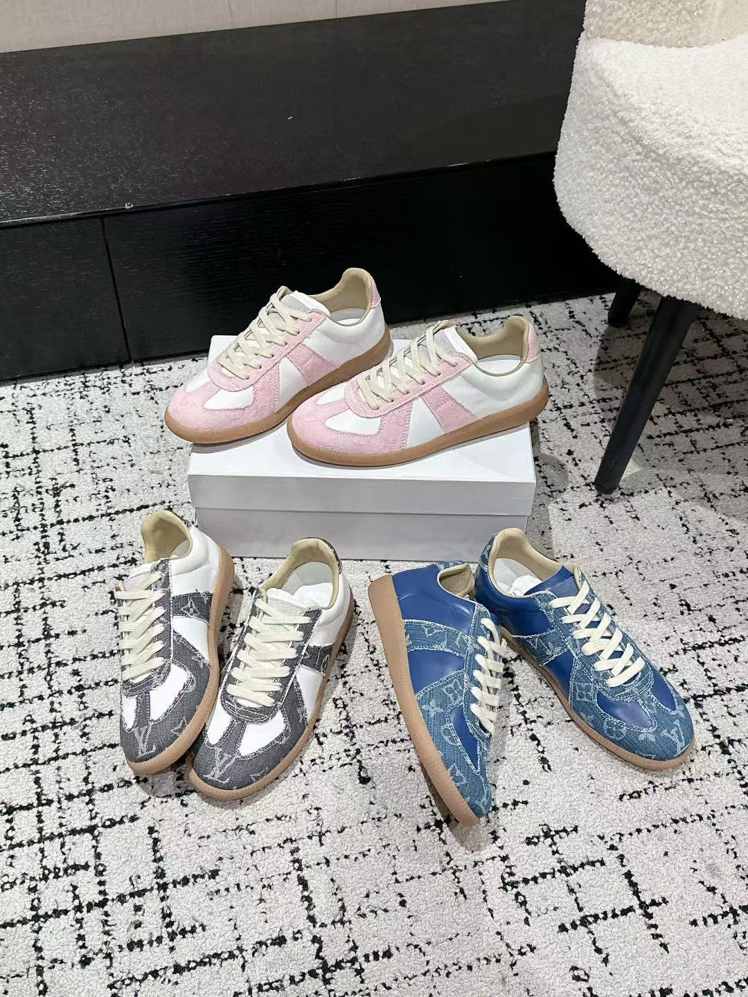 Maison MargielaXLVコラボレーション高品質のカラーマッチングカジュアルシューズ【50％割引+送料無料】