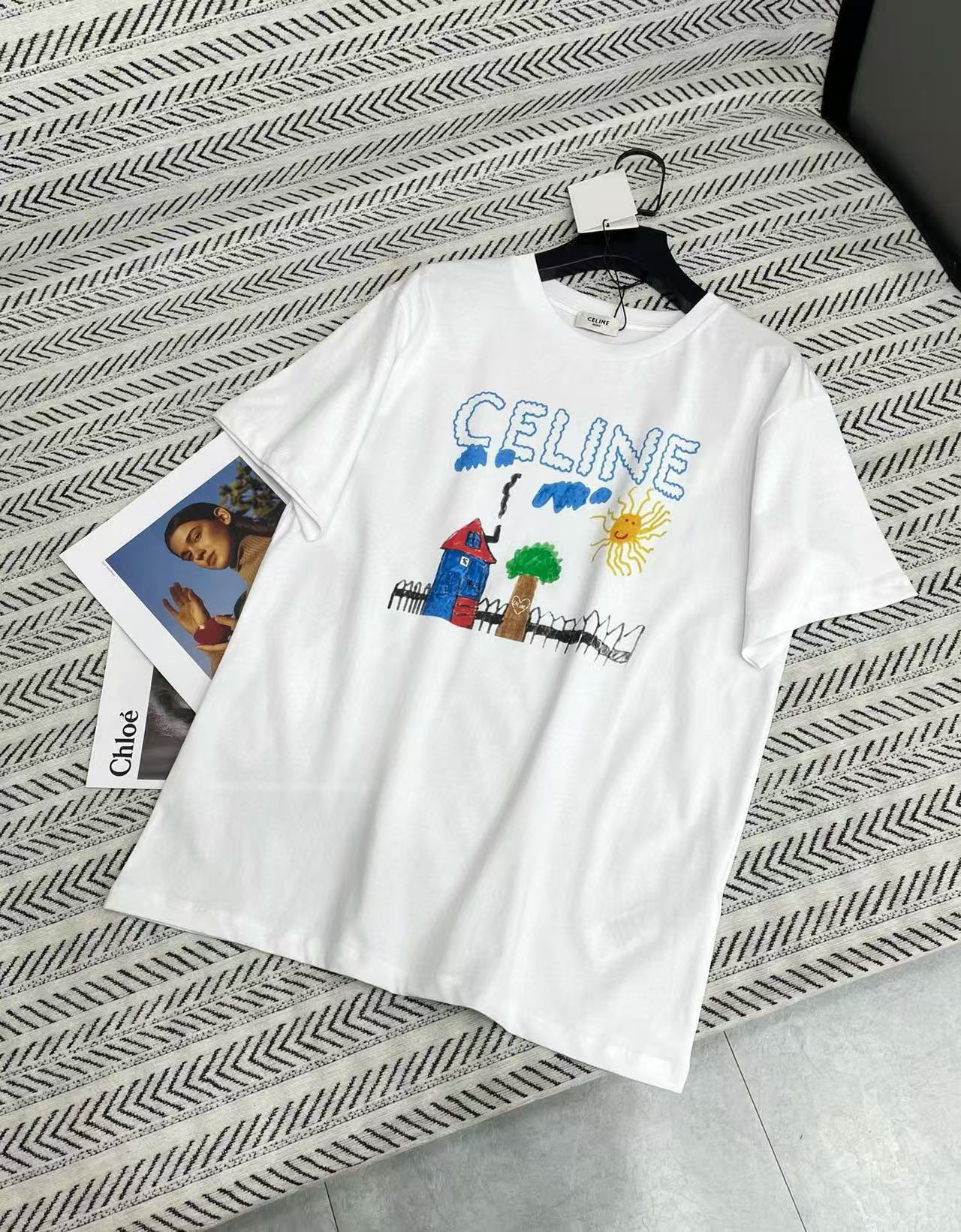 CEL1NE グラフィティ ランドスケープ レタープリント Tシャツ【50%割引+送料無料】