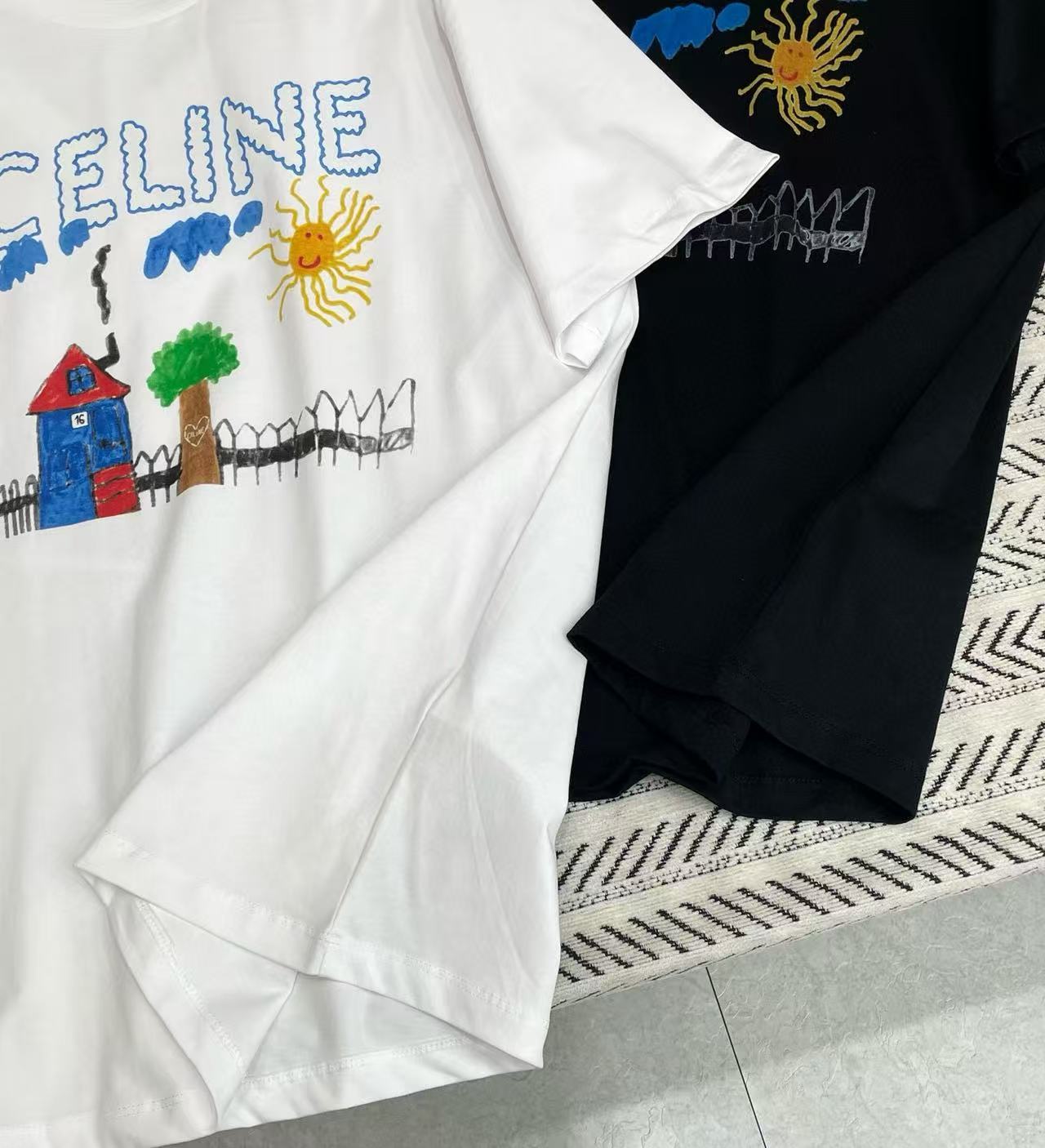 CEL1NE グラフィティ ランドスケープ レタープリント Tシャツ【50%割引+送料無料】