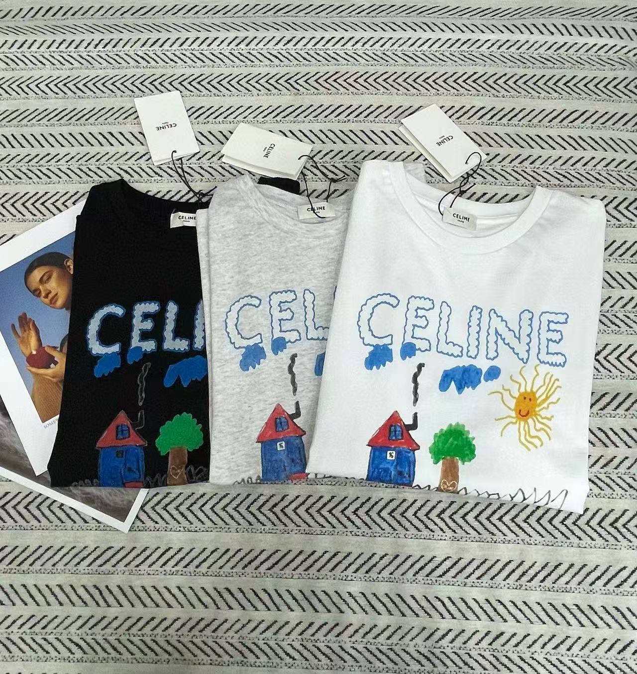 CEL1NE グラフィティ ランドスケープ レタープリント Tシャツ【50%割引+送料無料】