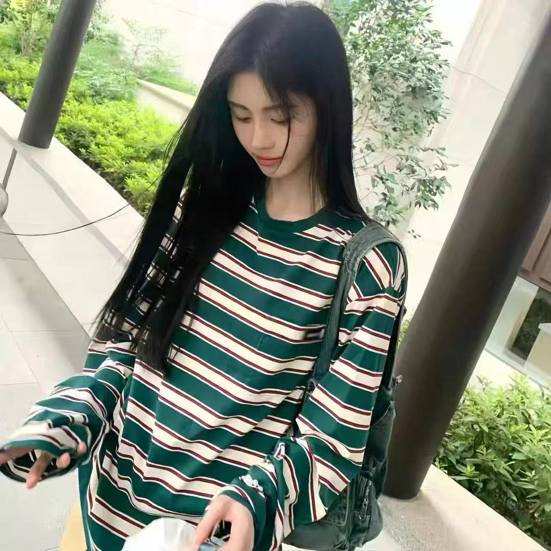 M1UMU1 ポケットストライプ ロングスリーブTシャツ【50％割引+送料無料】