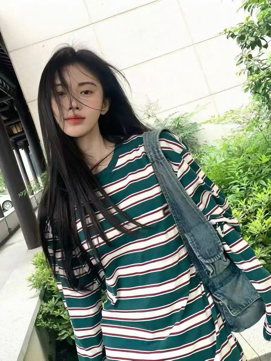 M1UMU1 ポケットストライプ ロングスリーブTシャツ【50％割引+送料無料】