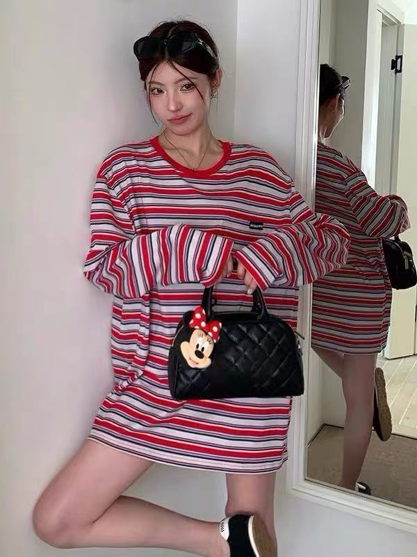 M1UMU1 ポケットストライプ ロングスリーブTシャツ【50％割引+送料無料】