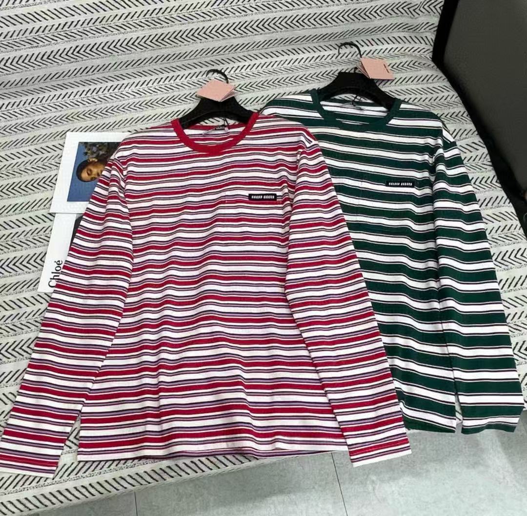 M1UMU1 ポケットストライプ ロングスリーブTシャツ【50％割引+送料無料】