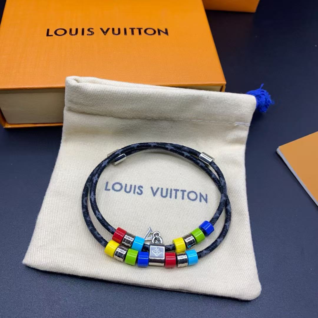 LVブラックカラーブレスレット【50％割引+送料無料】