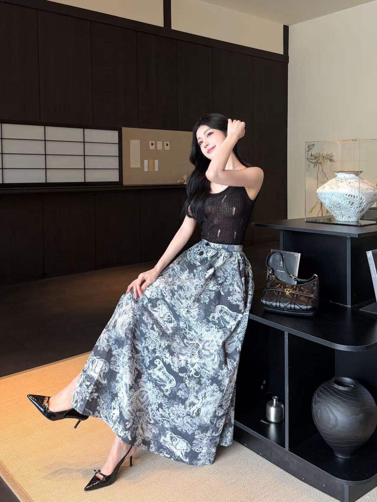 DI0Rの高品質プリントスカート【50％割引+送料無料】