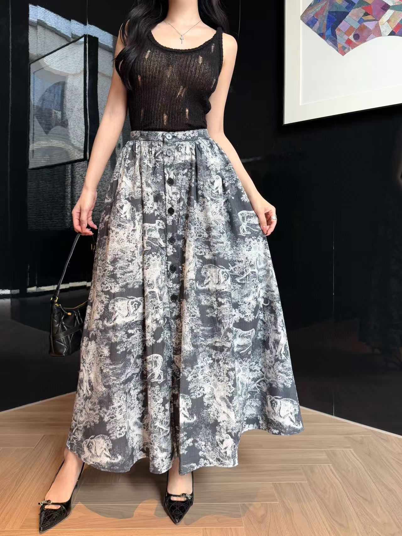 DI0Rの高品質プリントスカート【50％割引+送料無料】