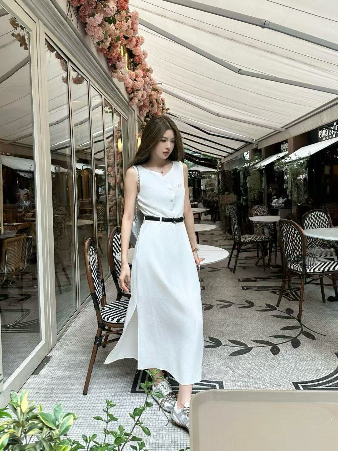 PR4DA トライアングルロゴベルトドレス【50％割引+送料無料】