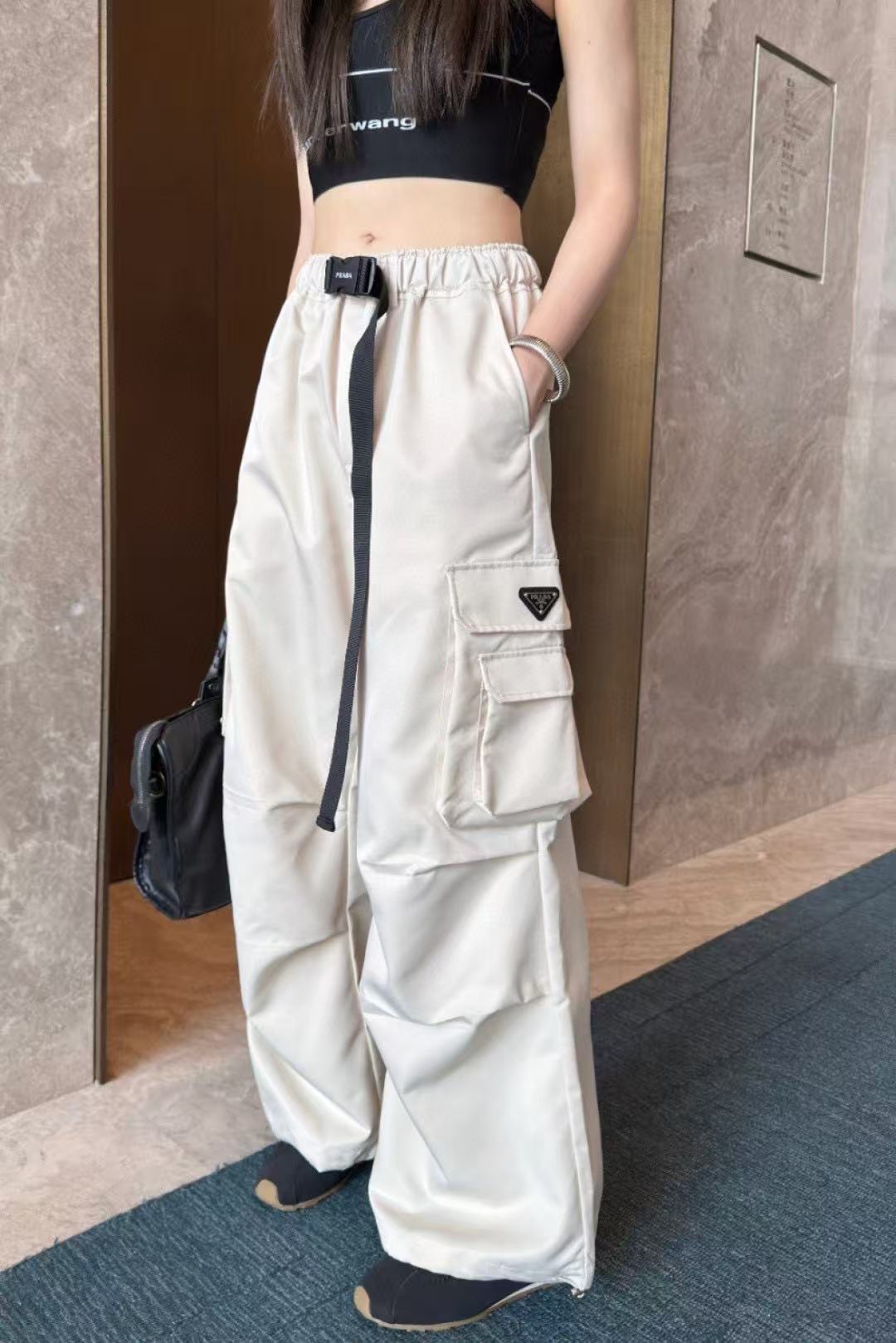 PR4DA 伸縮性ウエスト カジュアルパンツ【50％割引+送料無料】