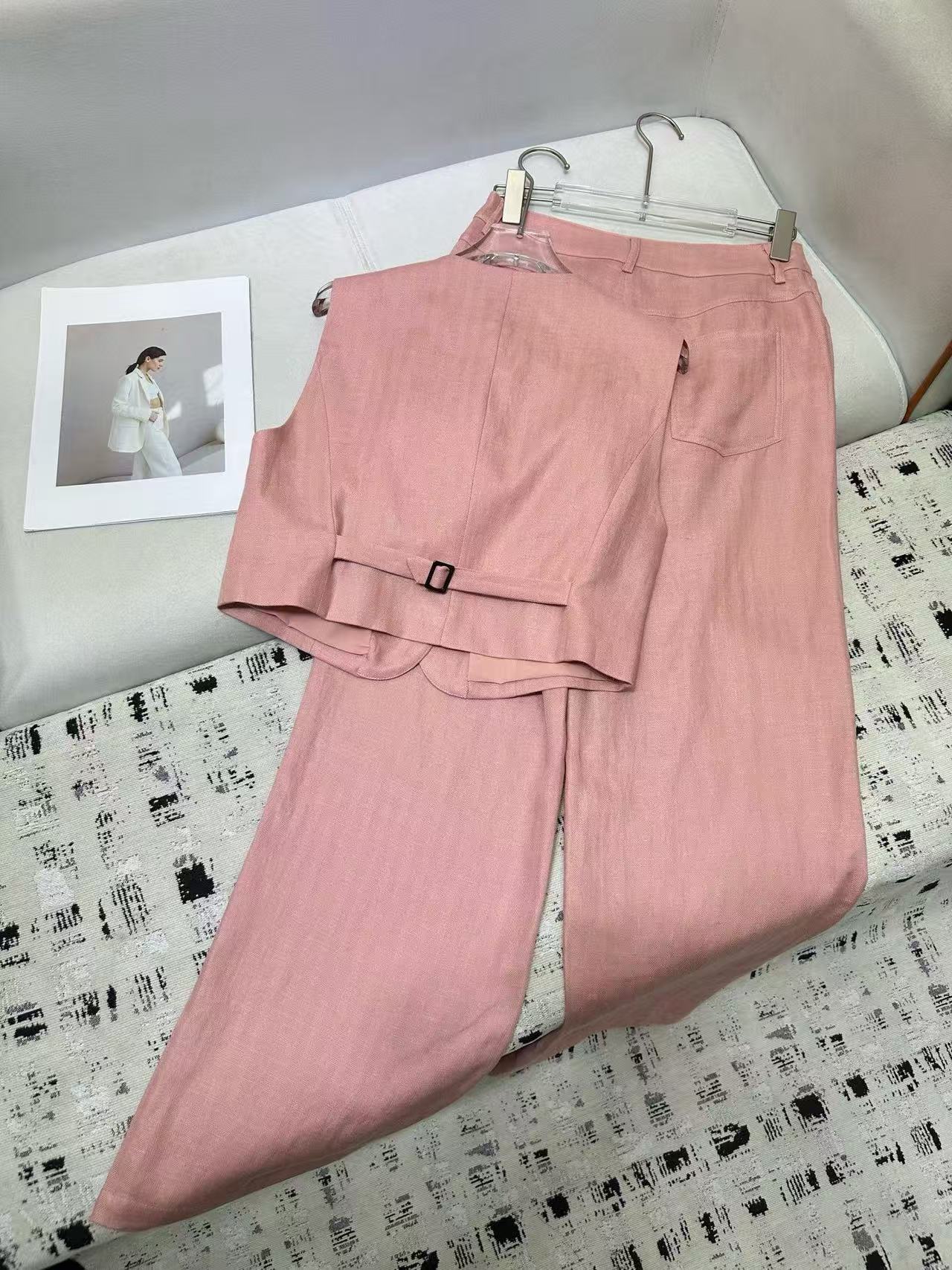 M1UM1U 高品質 ノースリーブベスト + パンツ ツーピースセット【50％割引+送料無料】