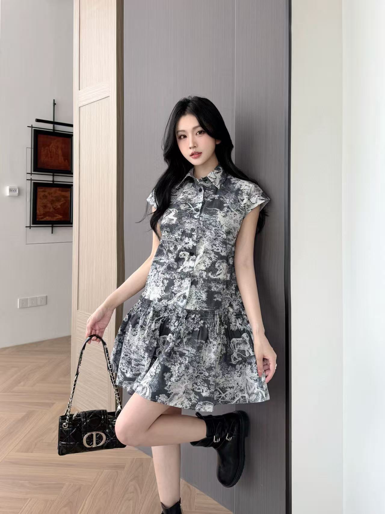 DI0R 高品質アニマルプリントドレス【50％割引+送料無料】