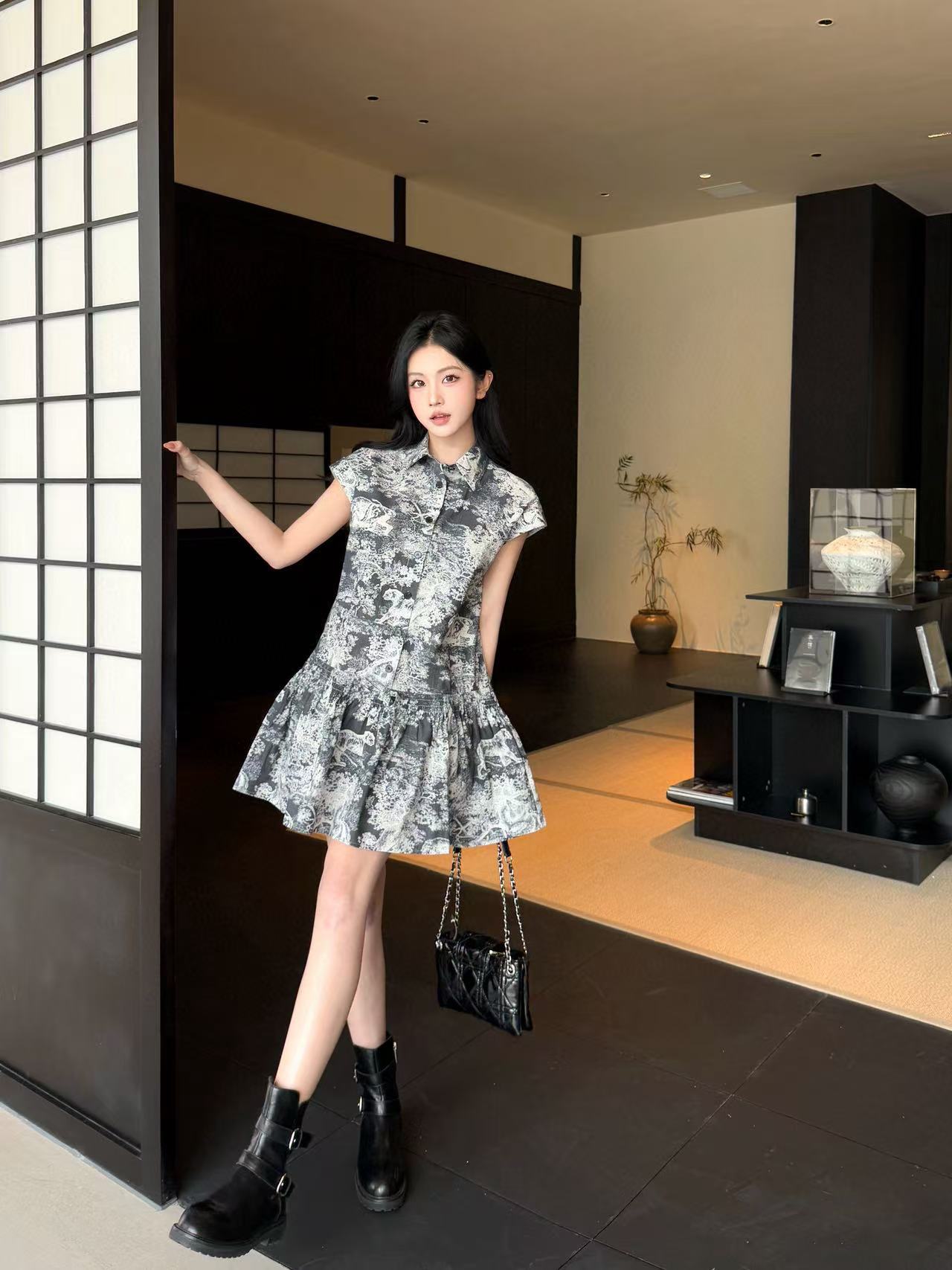 DI0R 高品質アニマルプリントドレス【50％割引+送料無料】