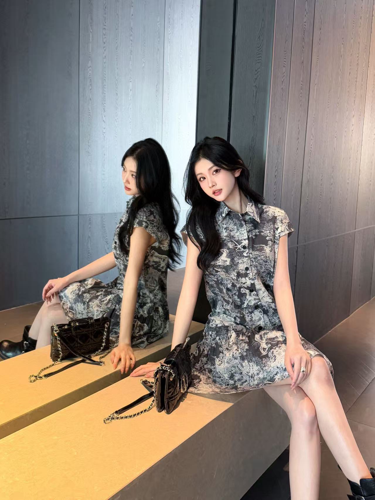 DI0R 高品質アニマルプリントドレス【50％割引+送料無料】