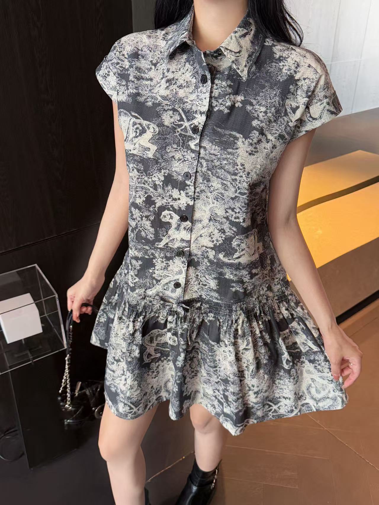 DI0R 高品質アニマルプリントドレス【50％割引+送料無料】