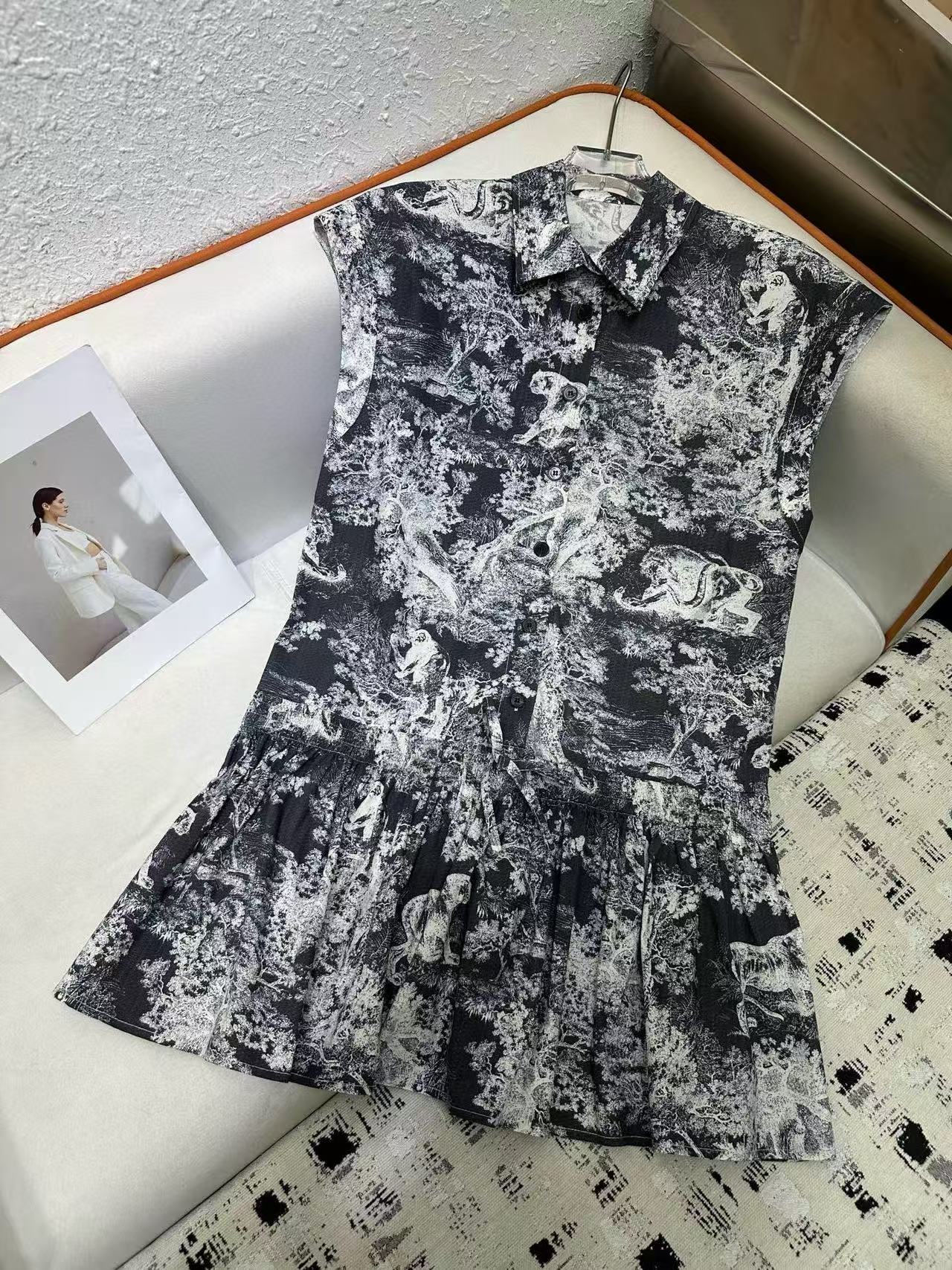 DI0R 高品質アニマルプリントドレス【50％割引+送料無料】