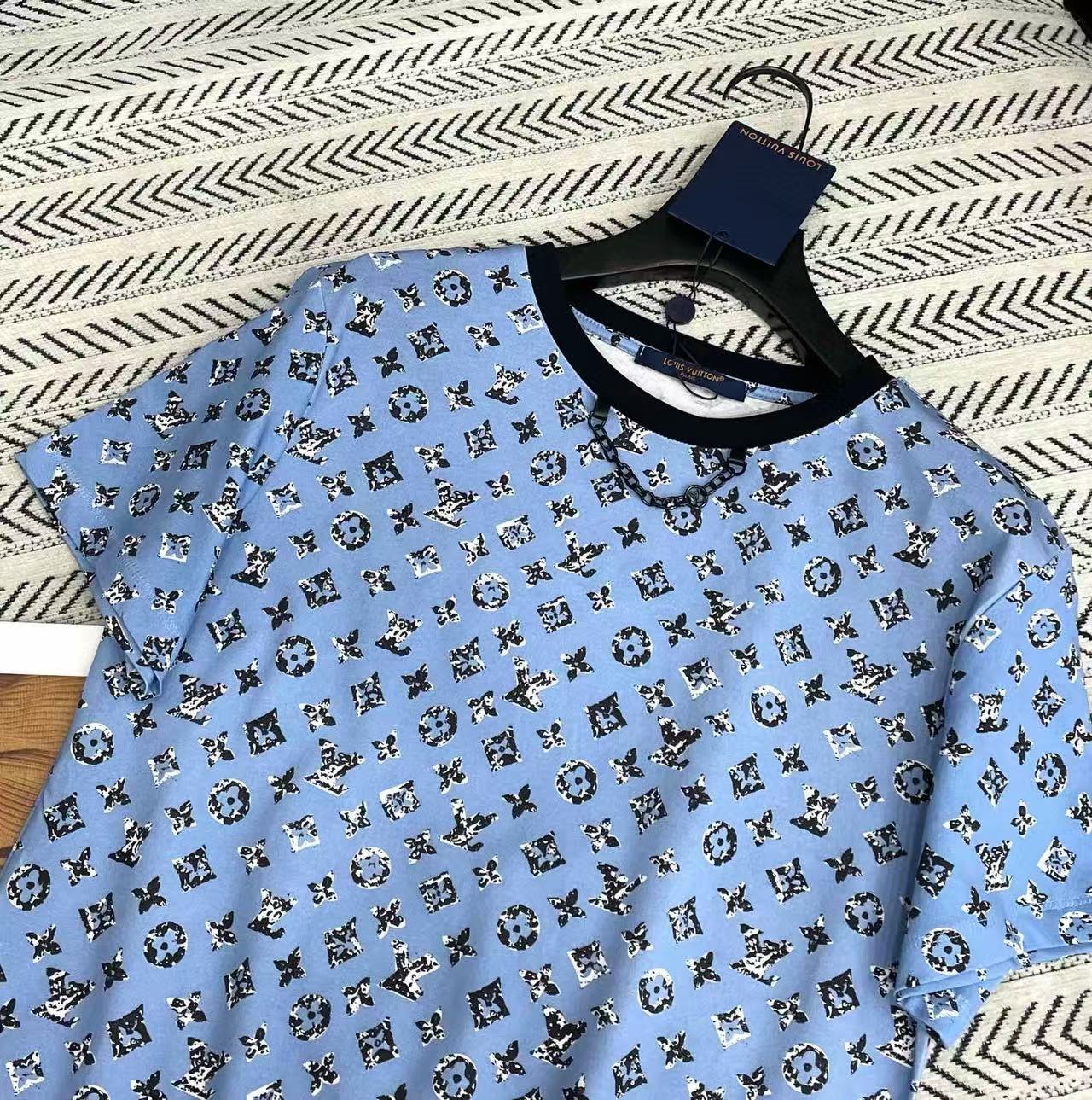 LVチェーンプリントTシャツ【50％割引+送料無料】