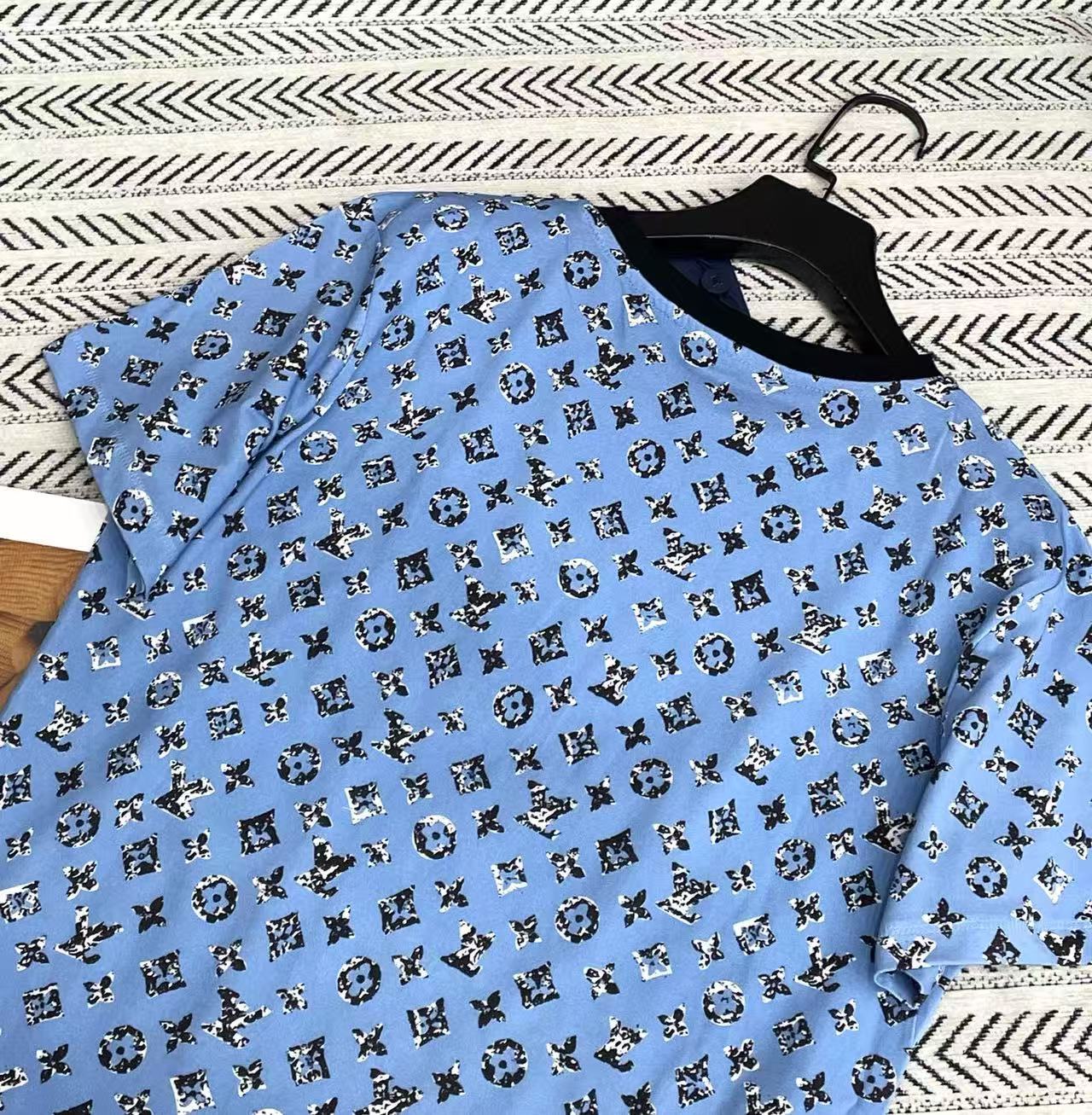 LVチェーンプリントTシャツ【50％割引+送料無料】