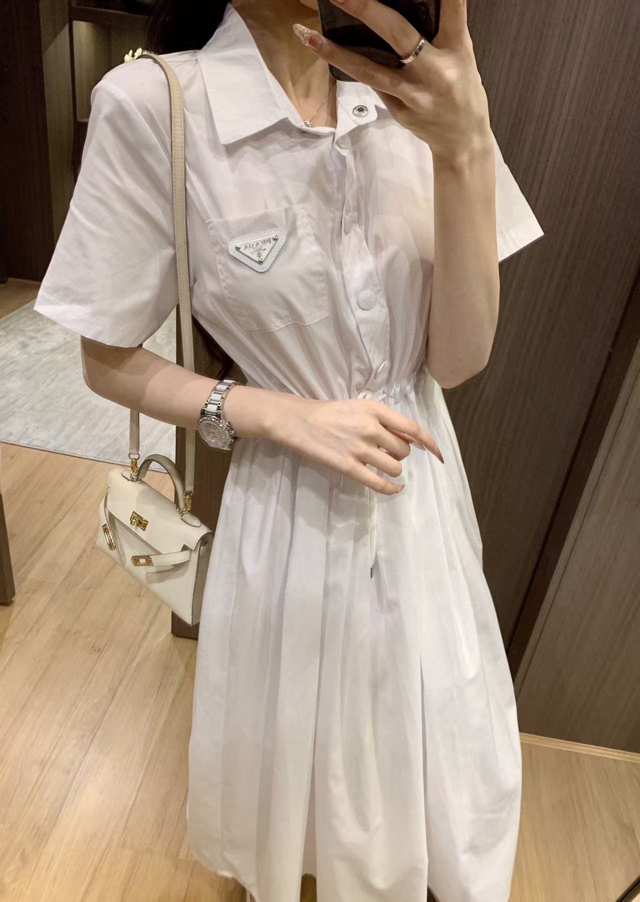 PR4DA レースアップ トライアングル ロゴ ドレス【50％割引+送料無料】