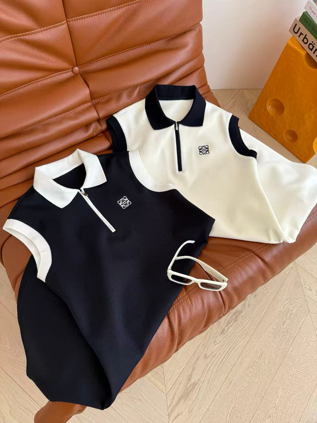 L0WEW ラペル刺繍ドレス【50％割引+送料無料】