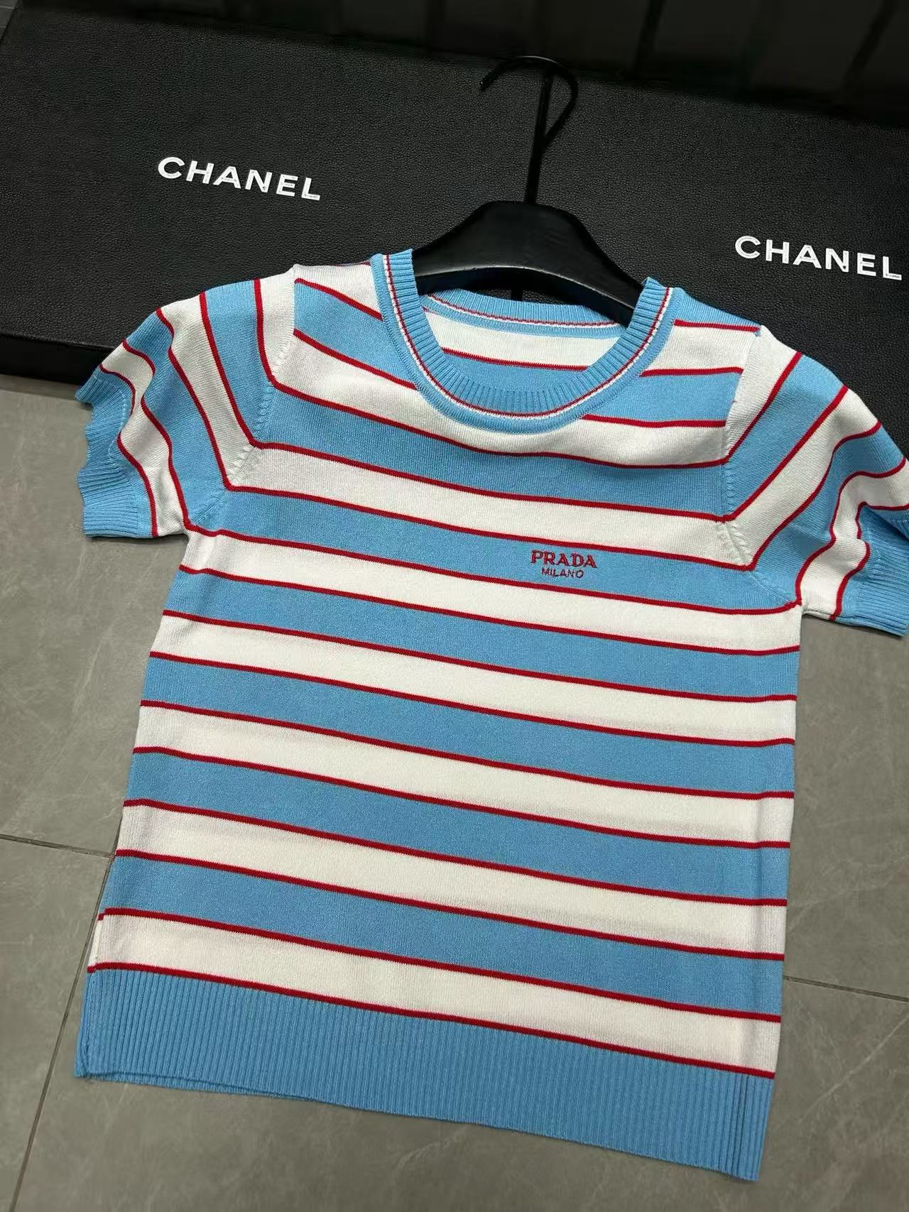 PR4DA カラーブロックウール半袖セーター【50％割引+送料無料】