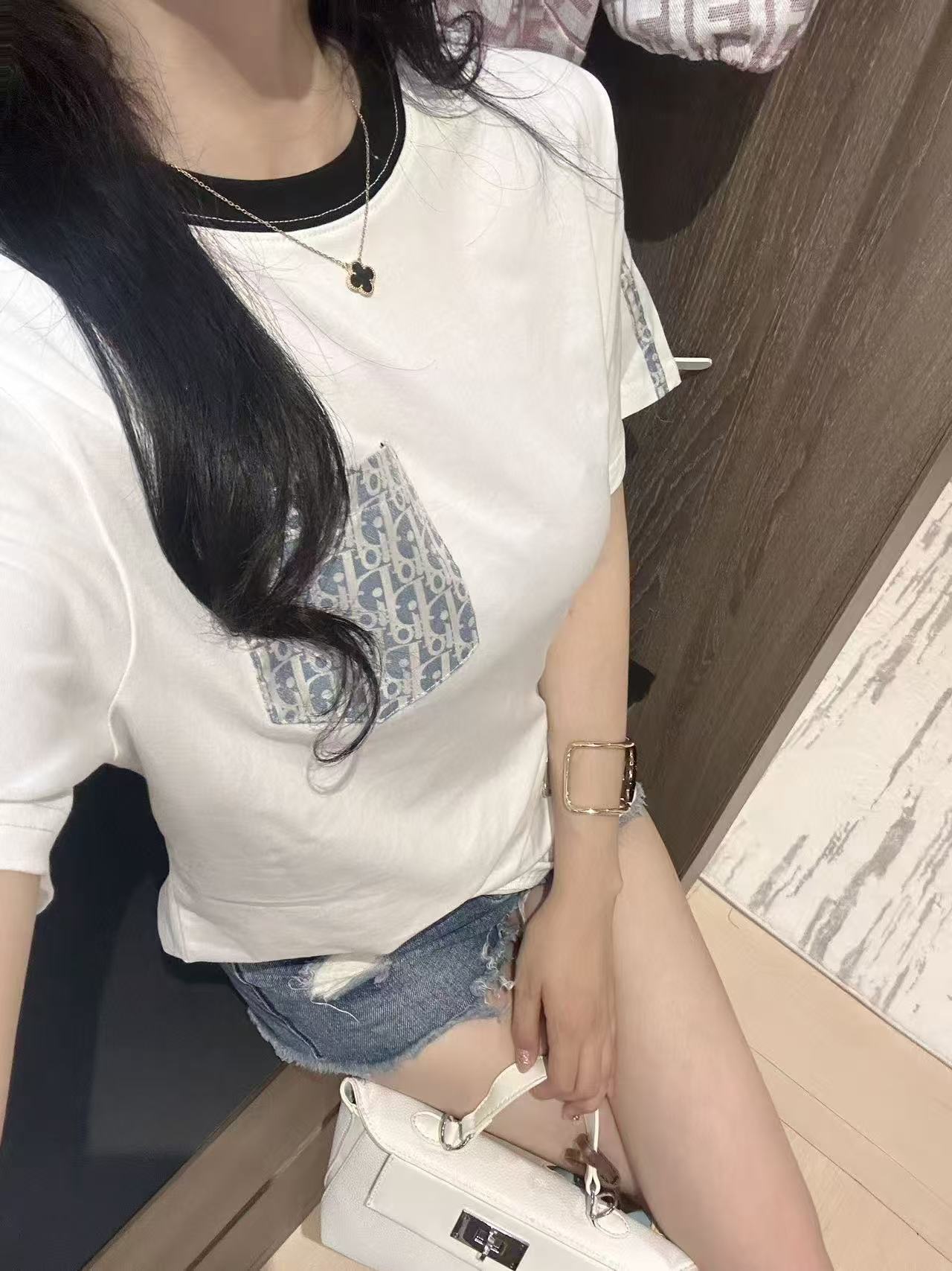 DI0RポケットジャカードTシャツ【50%割引+送料無料】