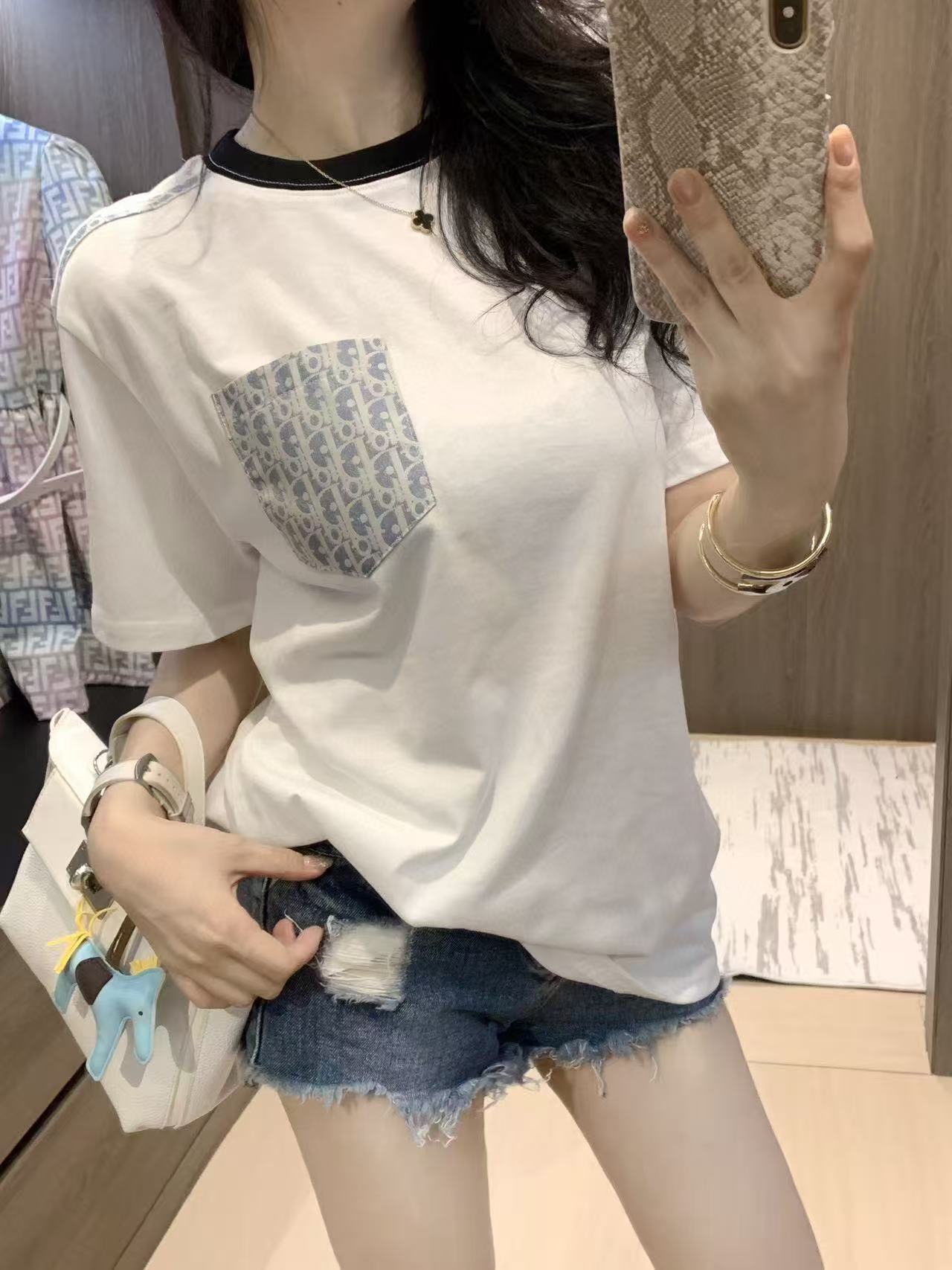 DI0RポケットジャカードTシャツ【50%割引+送料無料】