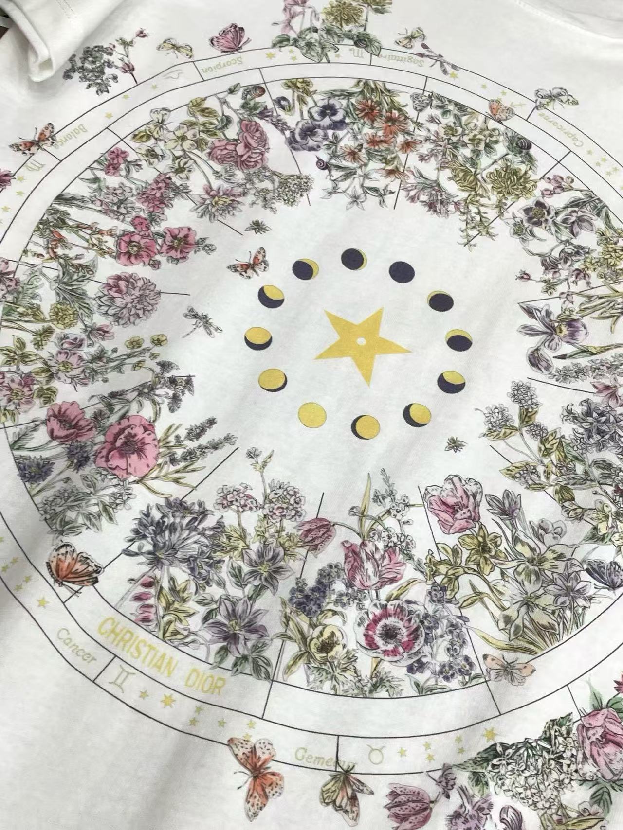 DI0R 五芒星 レタープリント Tシャツ【50％割引+送料無料】