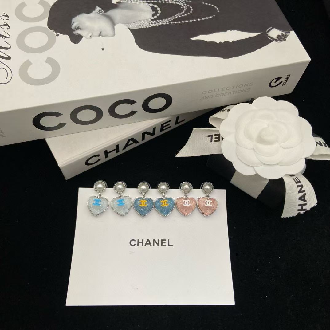 CHANE1 ハートパールイヤリング【50％割引+送料無料】