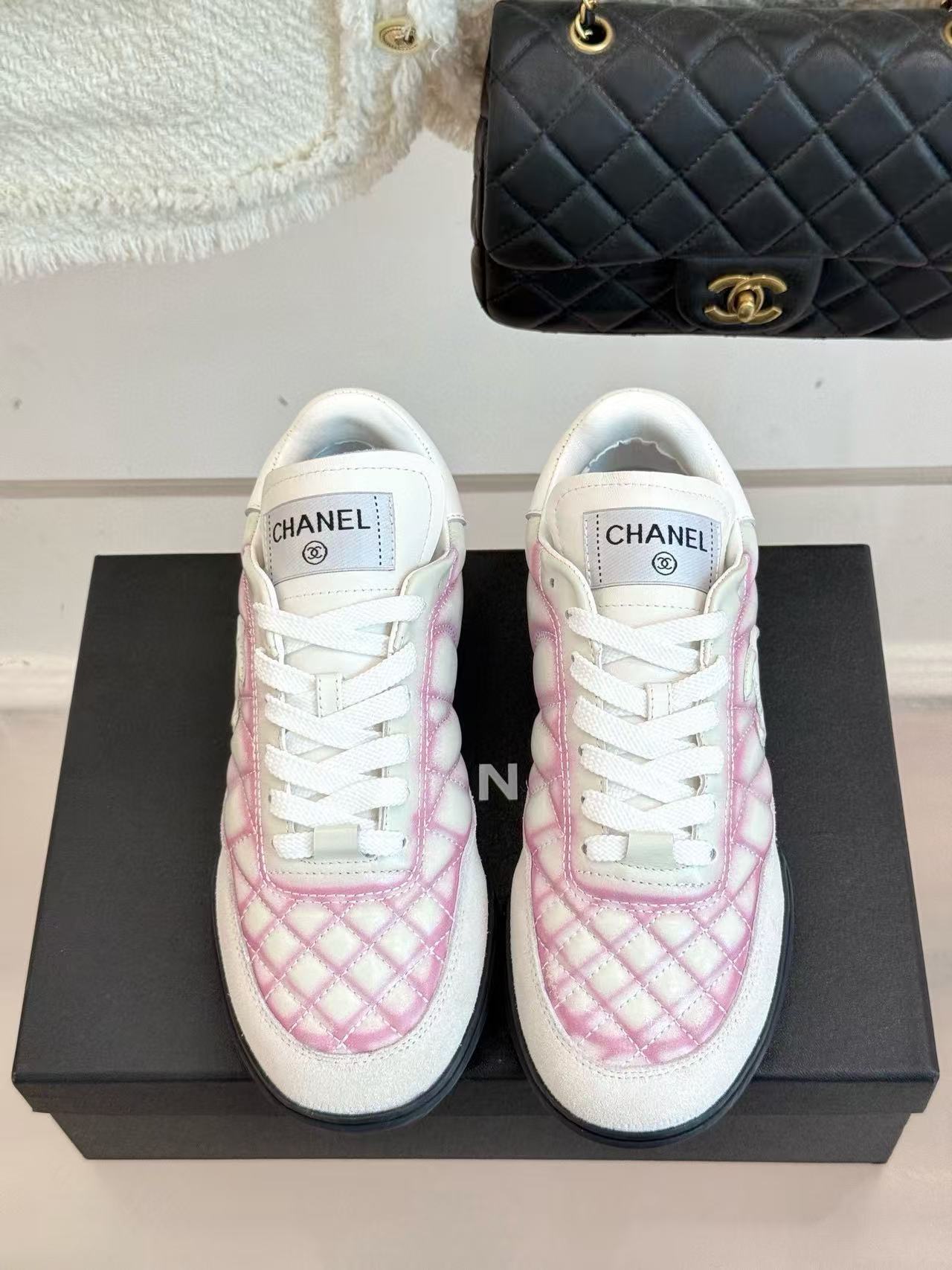 CHANE1 高品質ダブルCチェック柄カジュアルシューズ【50％割引+送料無料】