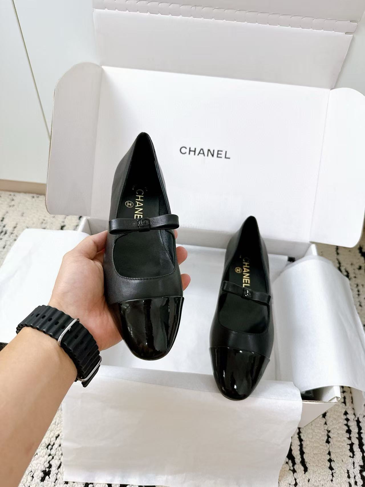 CHANE1 高品質カラーブロックレザーメリージェーンシューズ【50％割引+送料無料】