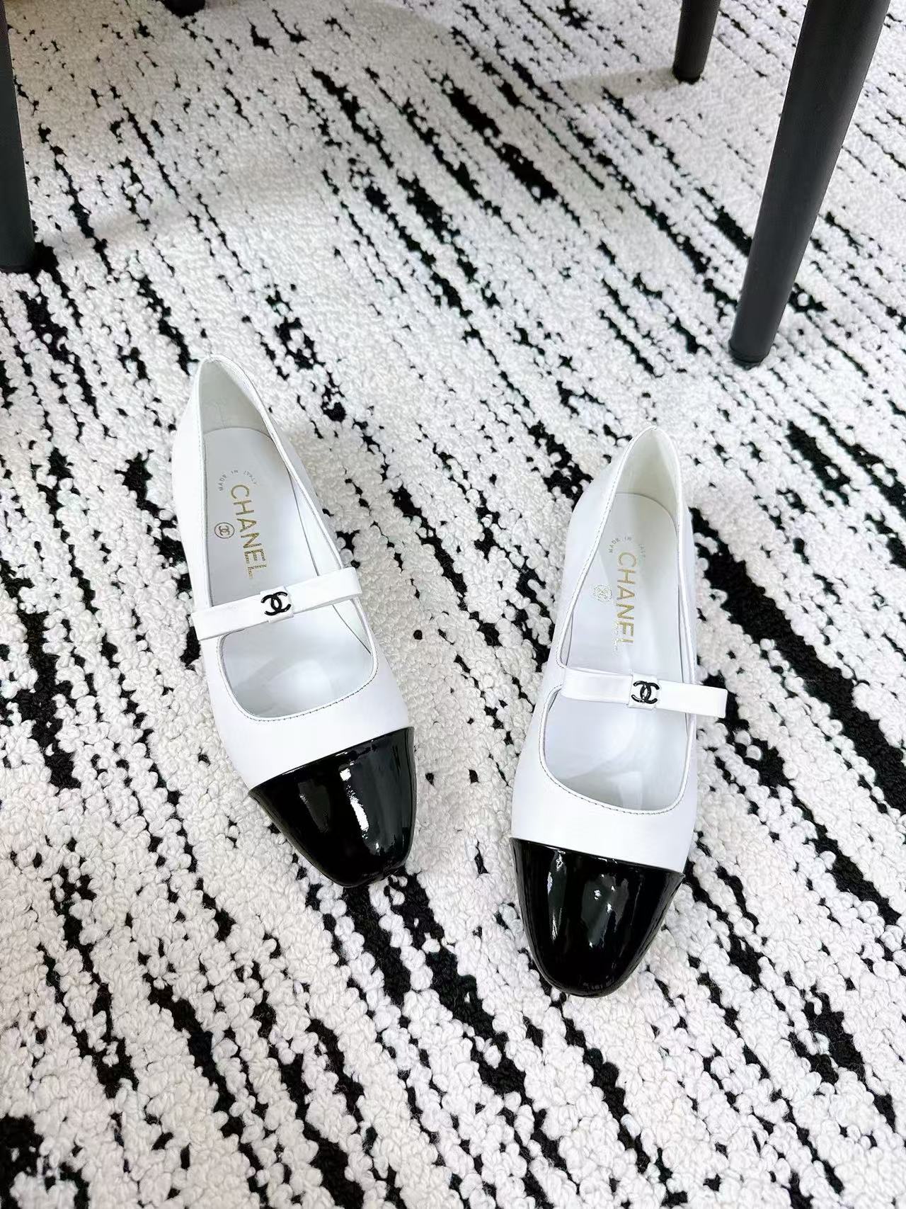 CHANE1 高品質カラーブロックレザーメリージェーンシューズ【50％割引+送料無料】