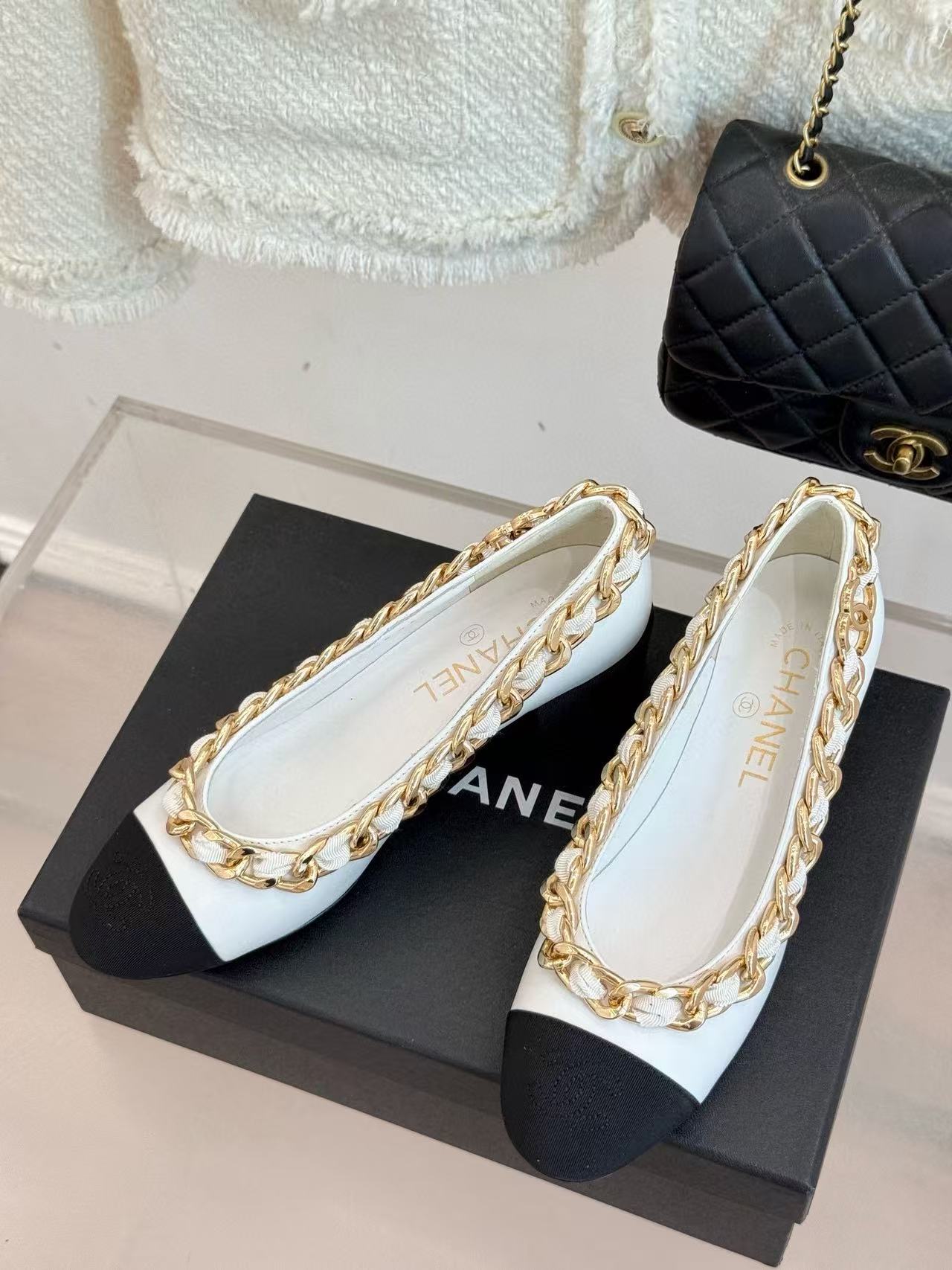 CHANE1 高品質チェーンローヒール【50％割引+送料無料】