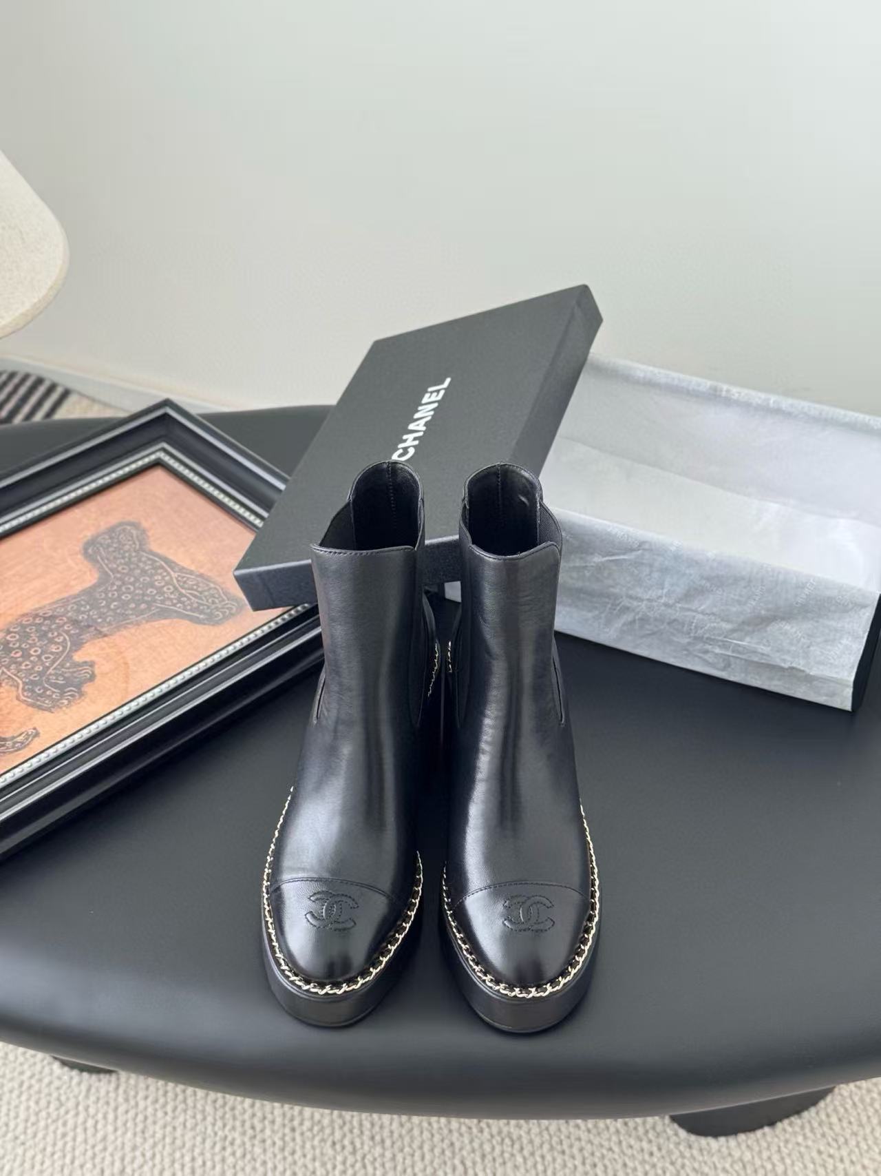 CHANE1 高品質チェーンマーティンブーツ【50％割引+送料無料】