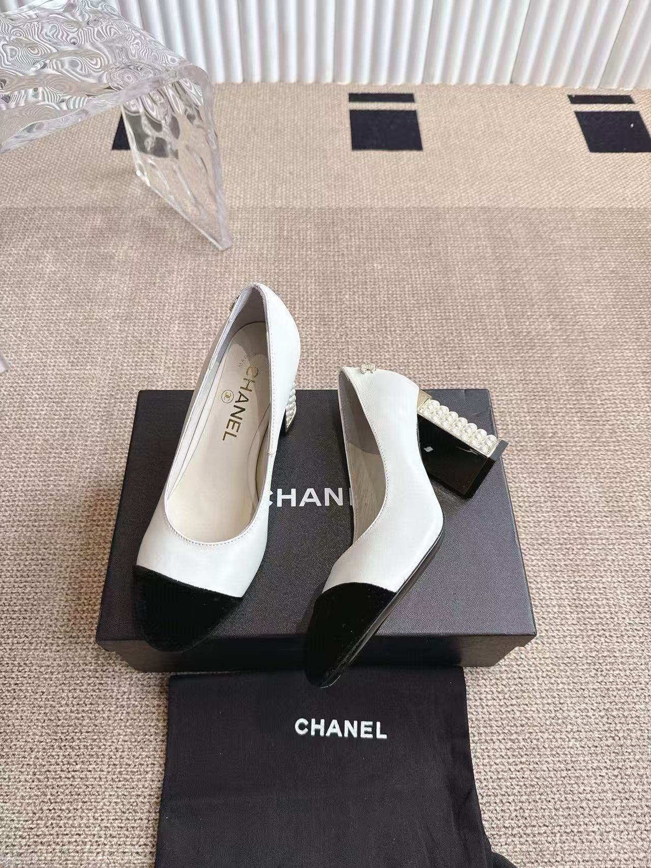 CHANE1 高品質パールハイヒール【50％割引+送料無料】