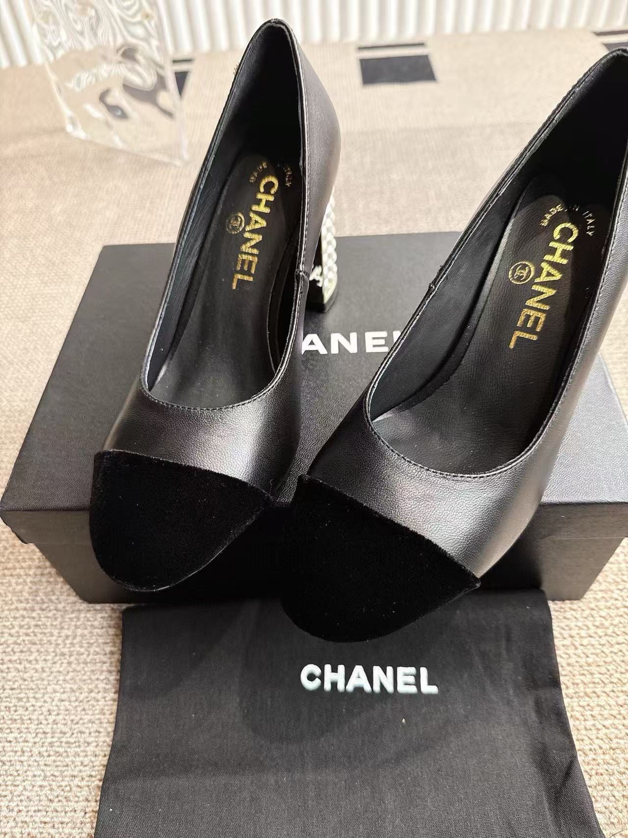 CHANE1 高品質パールハイヒール【50％割引+送料無料】