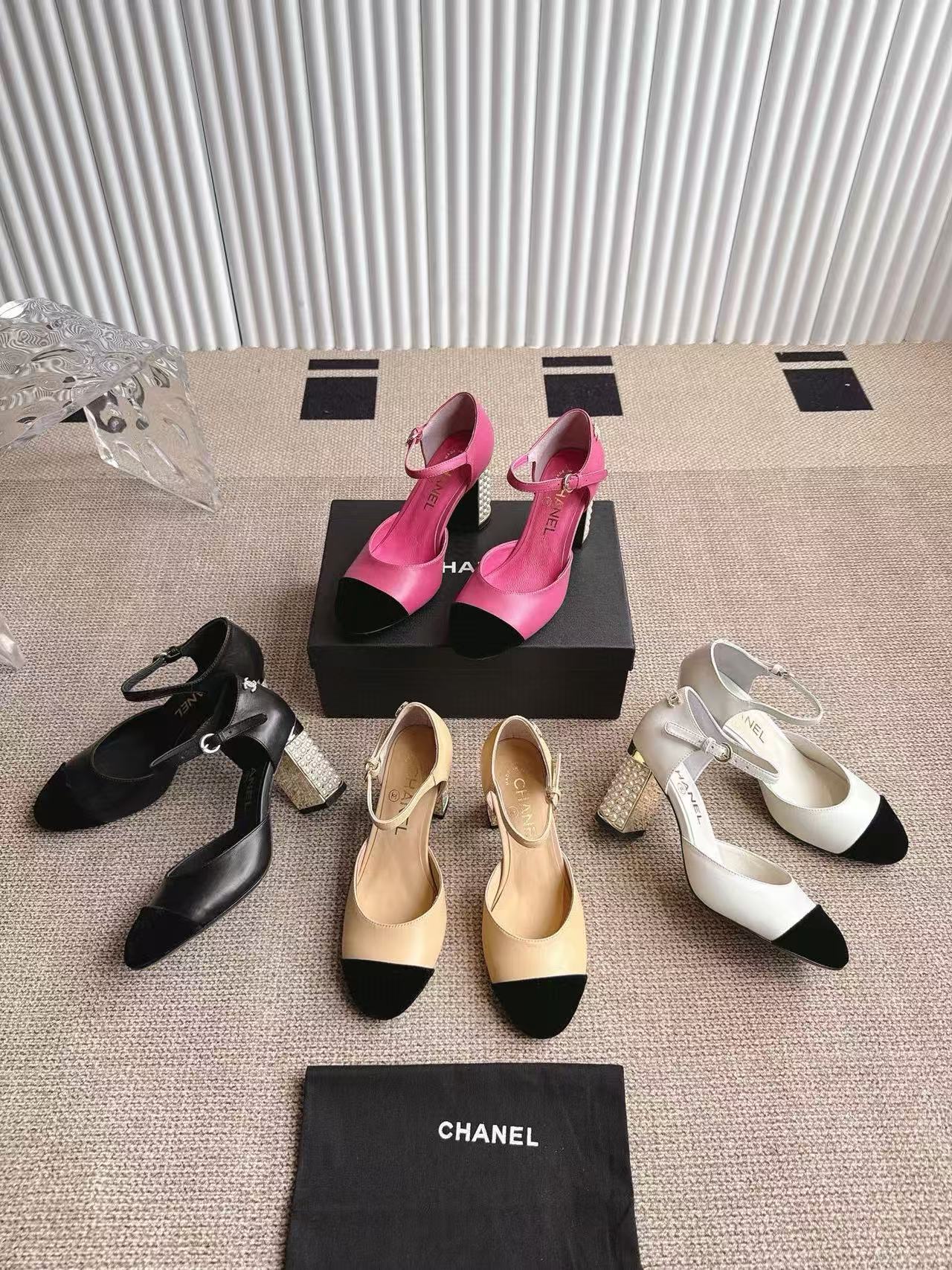 CHANE1 高品質パールハイヒールサンダル【50％割引+送料無料】