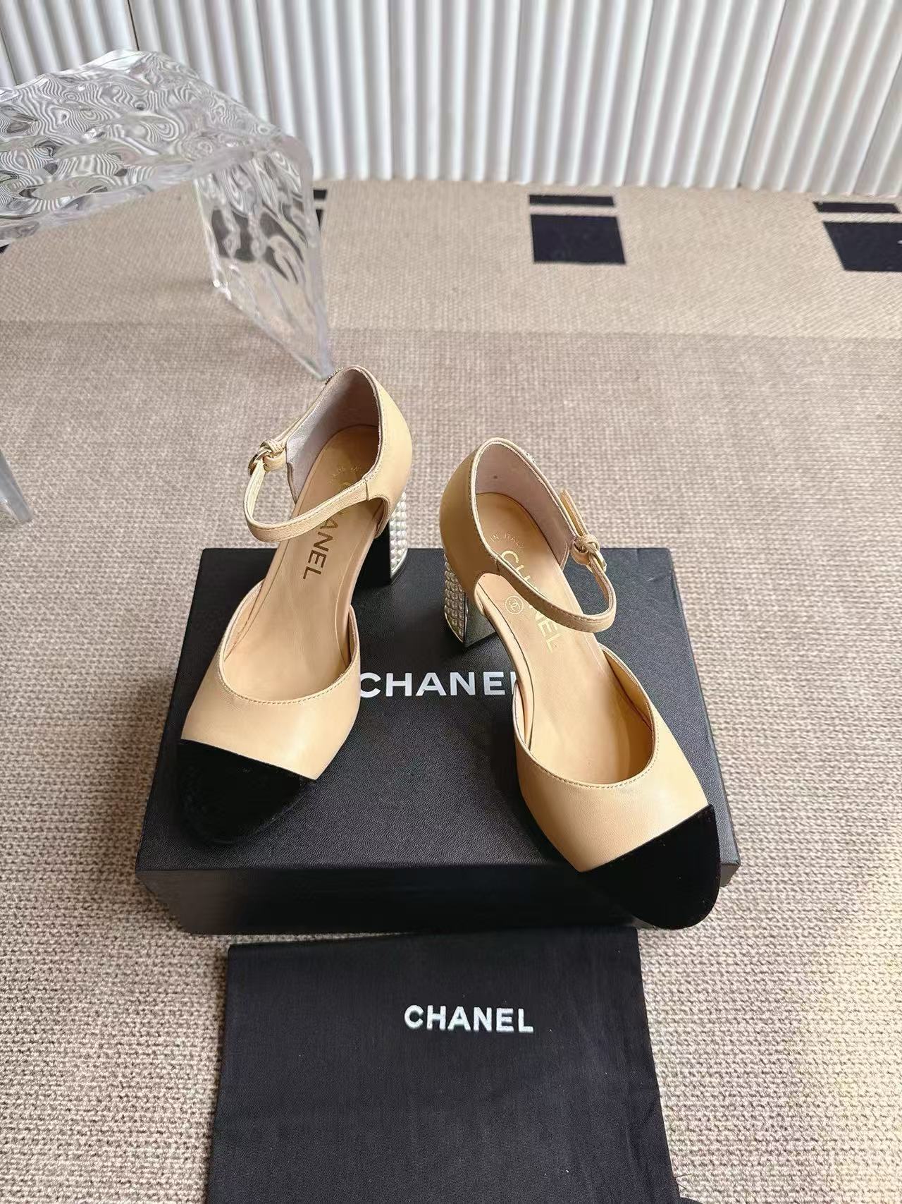 CHANE1 高品質パールハイヒールサンダル【50％割引+送料無料】