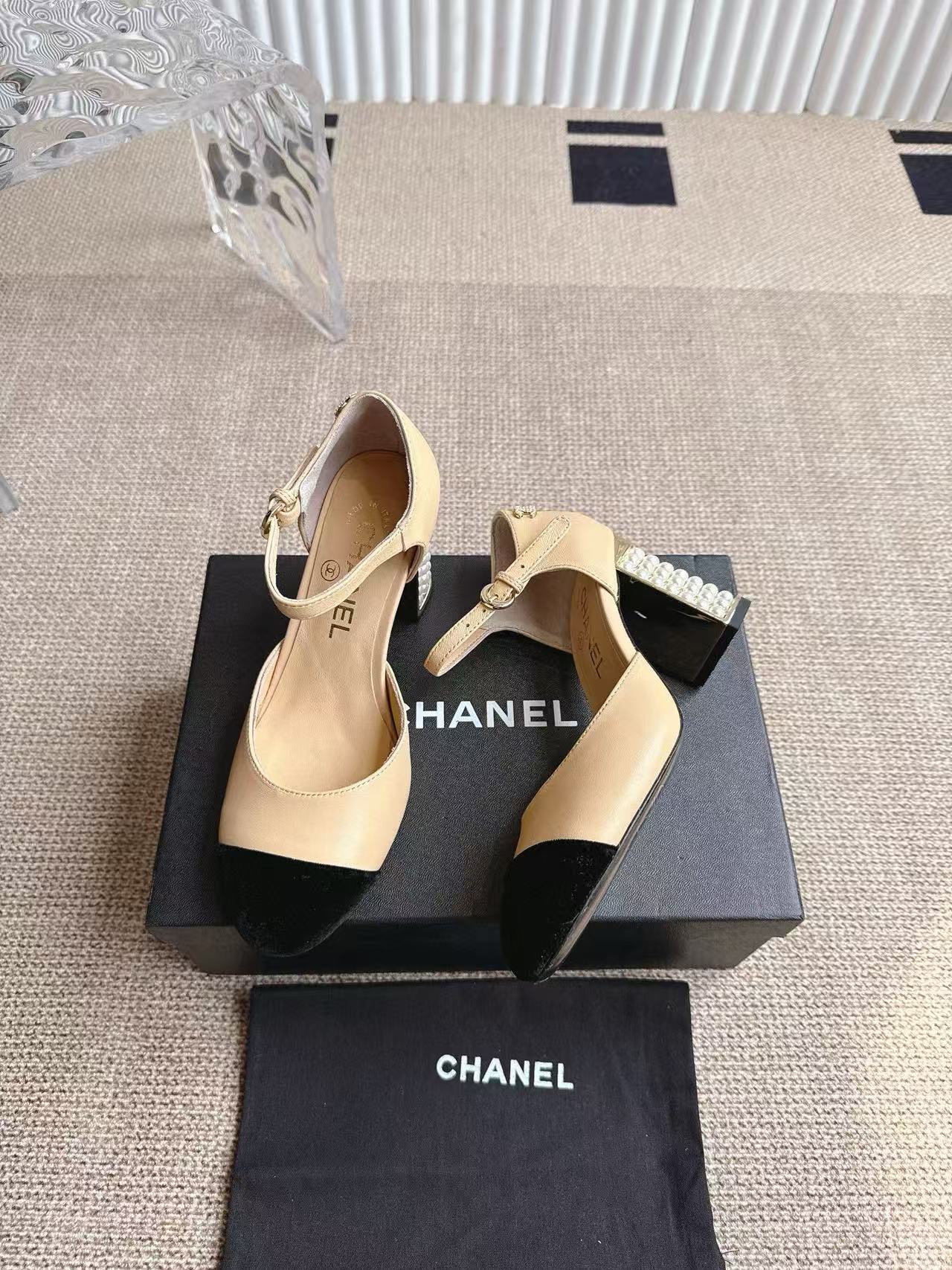 CHANE1 高品質パールハイヒールサンダル【50％割引+送料無料】