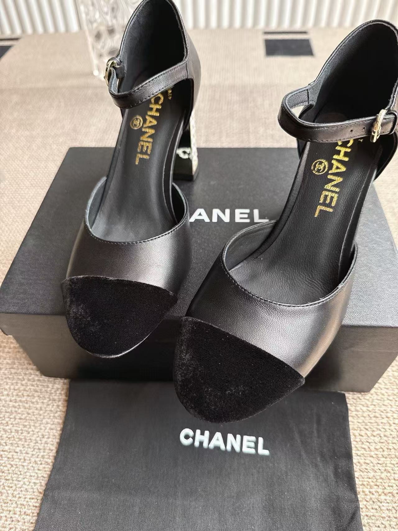 CHANE1 高品質パールハイヒールサンダル【50％割引+送料無料】